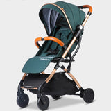 Gray Lightweight Portable Baby Stroller- Gift Baby Prams
