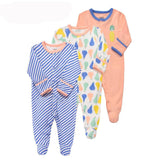 Striped Baby Rompers