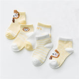 5 Pcs Boys / Girls Striped Socks