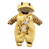 Giraffe Figured Baby Rompers
