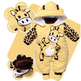 Giraffe Figured Baby Rompers