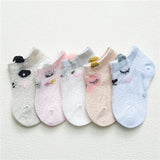 5 Pcs Newborn Baby Girl Thin Socks