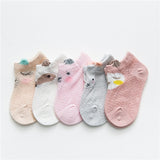 5 Pcs Newborn Baby Girl Thin Socks