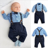 Newborn Boy Strap-Bow Tie Dress