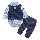 Newborn Boy Strap-Bow Tie Dress