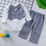 Newborn Boy Strap-Bow Tie Dress