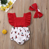 2019 Sleeveless Ruffled Red Dress