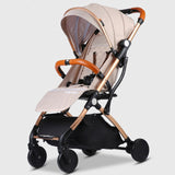 Gray Lightweight Portable Baby Stroller- Gift Baby Prams