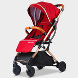 Gray Lightweight Portable Baby Stroller- Gift Baby Prams