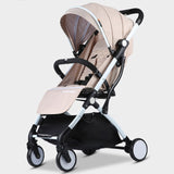 Gray Lightweight Portable Baby Stroller- Gift Baby Prams