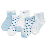 5 Pcs Unisex Thin Socks for 0-3 Years