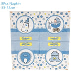 Napkin-Fork-Spoon-Cup Baby Party Supplies